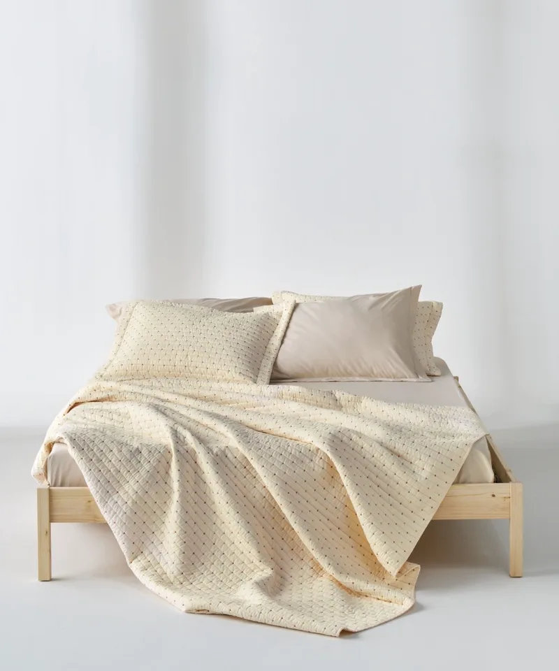 Σετ Κουβερλί Ημίδιπλο 2 Τεμαχίων Kentia Cristofer 6 Cream-Green-Πορτοκαλί-Yellow 180x240