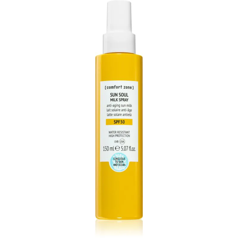 Comfort Zone Sun Soul SPF 30 ενυδατικό αντηλιακό γαλάκτωμα ενάντια στη γήρανση του δέρματος 150 ml