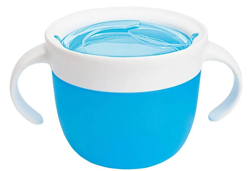 ΠΟΤΗΡΑΚΙ-ΔΟΧΕΙΟ ΓΙΑ ΣΝΑΚ MUNCHKIN SNACK CATCHER 12 ΜΗΝΩΝ 266ML - ΜΠΛΕ