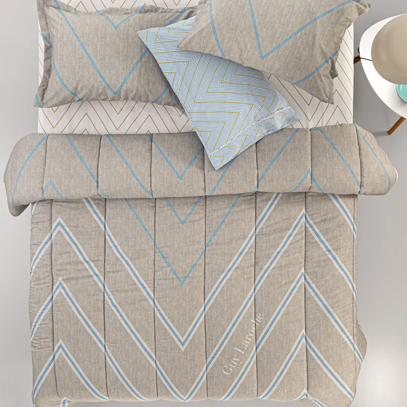 Παπλωματοθήκη Μεμονωμένη Υπέρδιπλη 225X245 Guy Laroche Canyon Μπεζ (225x245)