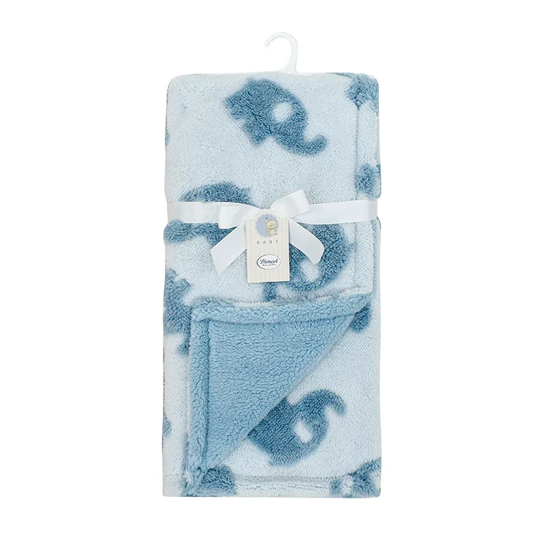 Κουβέρτα Fleece Λίκνου 75X100 Dimcol Elephant 8 (75x100)
