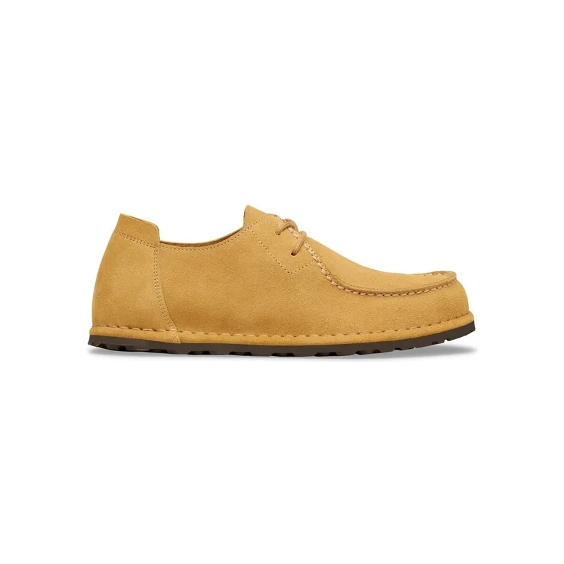 Μοκασσίνια BIRKENSTOCK Utti Lace Suede Leather Narrow - Cork Brown