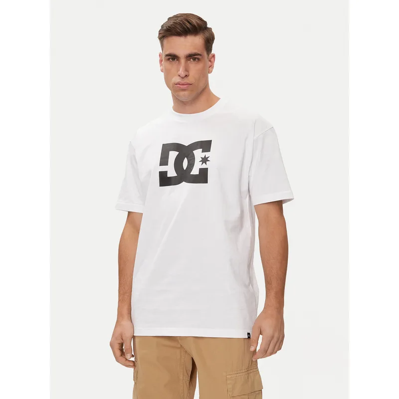 DC Shoes T-Shirt Star Hss ADYZT05373 Λευκό Relaxed Fit