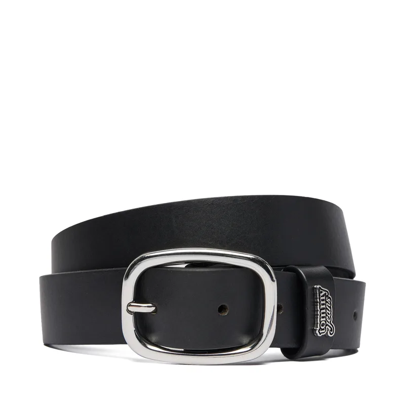 Ζώνη Tommy Jeans Tjw Oval 3.0 Buckle AW0AW18812 Μαύρο