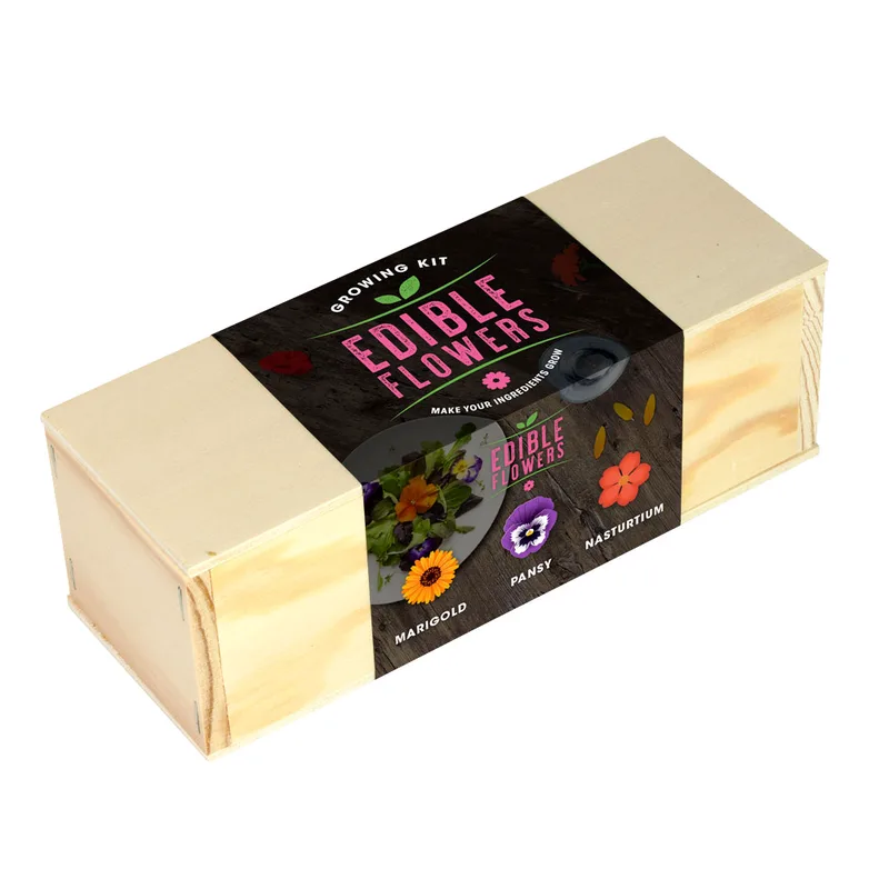 Growing Kit Βρώσιμων Λουλουδιών – Καλλιεργήστε Κατιφέ, Πανσέ & Καπουτσίνο