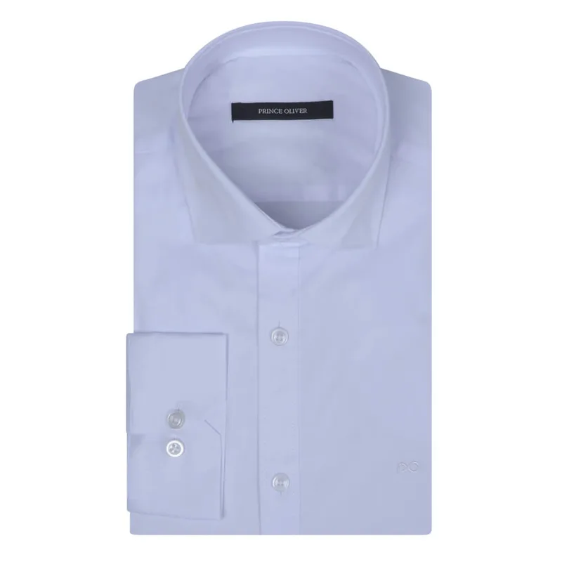 Prince Oliver Πουκάμισο Λευκό (Modern Fit) New Arrival