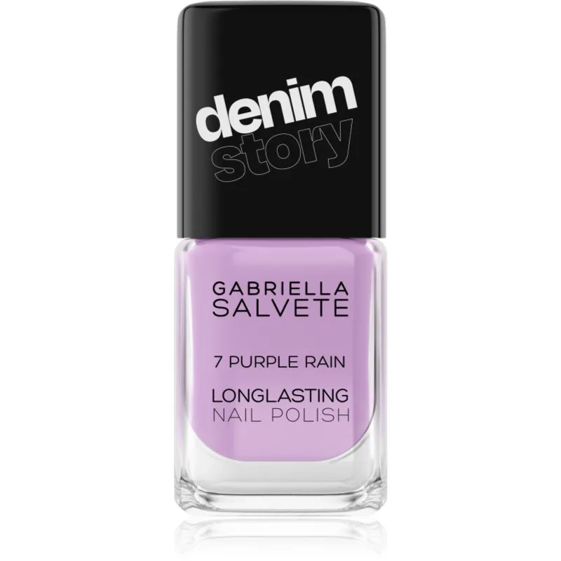 Gabriella Salvete Longlasting Enamel Denim Story βερνίκι νυχιών μακράς διαρκείας απόχρωση 07 Purple Rain 11 ml