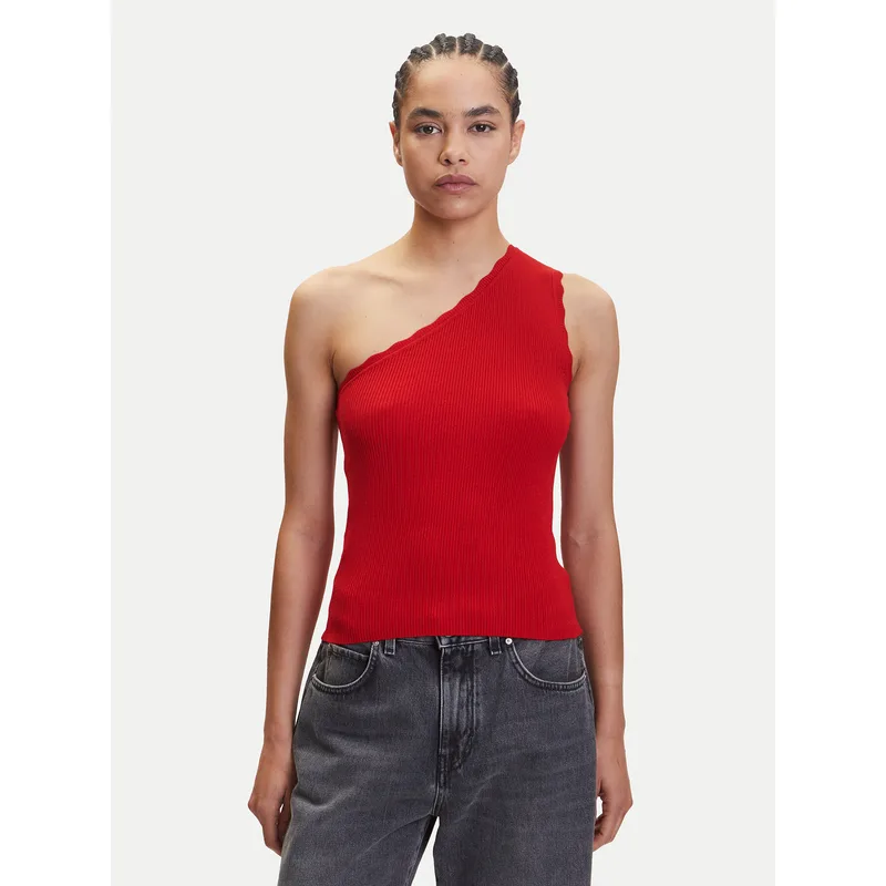JDY Τοπ Nanna 15351420 Κόκκινο Slim Fit