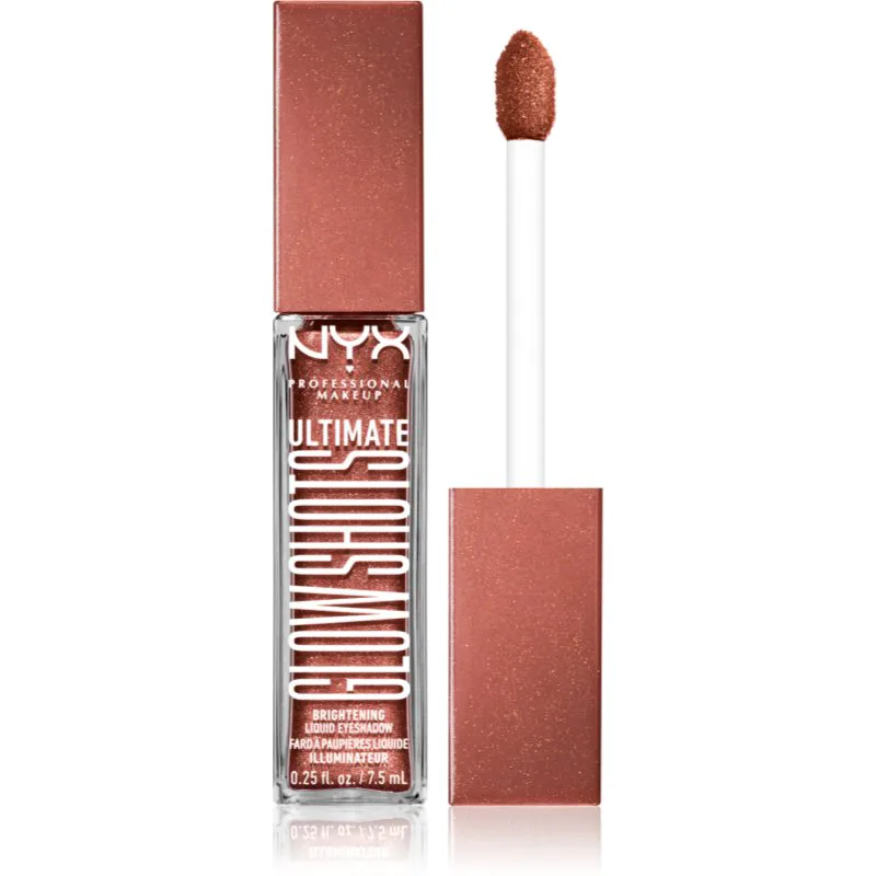 NYX Professional Makeup Ultimate Glow Shots Υγρή γκλίτερ σκιά ματιών απόχρωση 15 Pear Prize 7,5 μλ