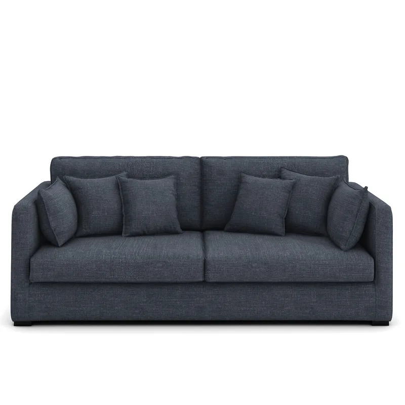 Καναπές από βαμβάκι-λινό Μ110xΠ185xΥ85cm