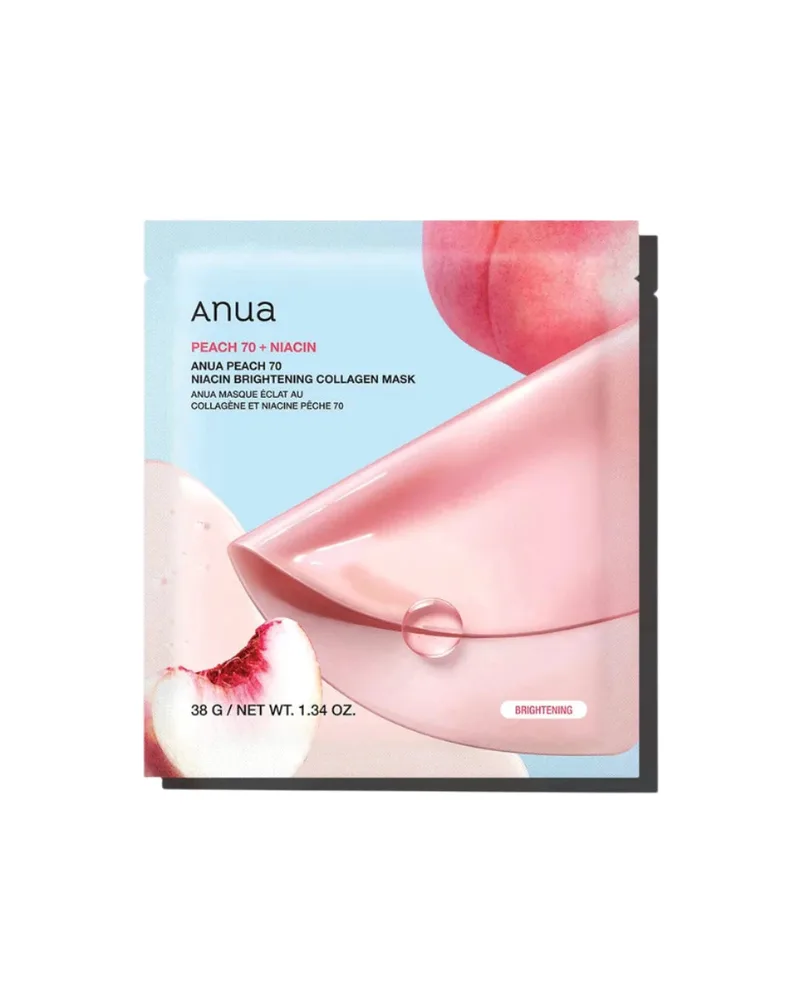 Peach 70 Niacin Brightening Collagen Mask - Ολονύκτια µάσκα gel για σύσφιξη και λάµψη