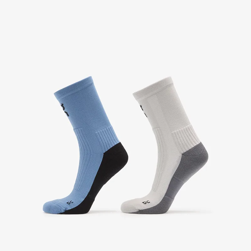 On Trail Sock High 2-Pack Glacier/ Dust S