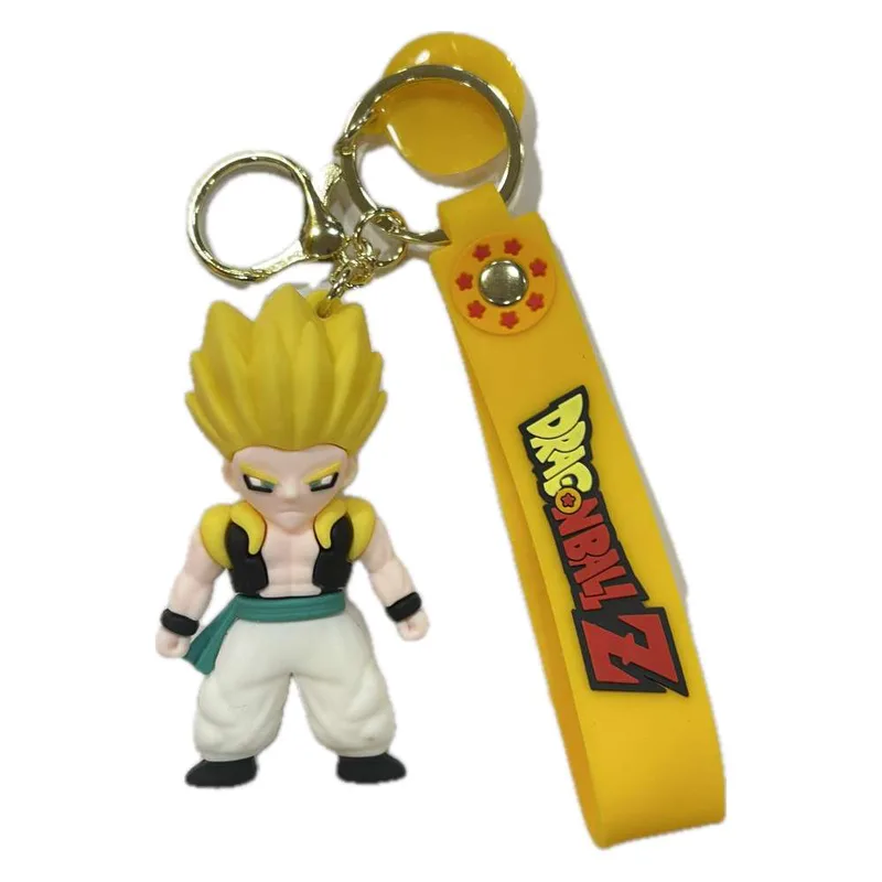 Μπρελόκ Καοτσούκ Dragon Ball Z Goku Super Saiyans Κίτρινο
