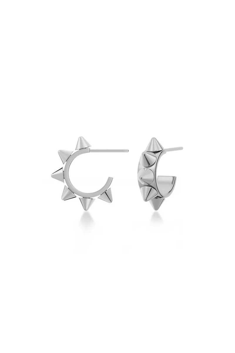 EDBLAD γυναικεία σκουλαρίκια "Peak Creoles Mini Steel" - 126251