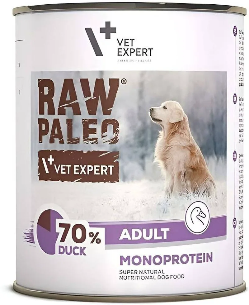 ΥΓΡΗ ΤΡΟΦΗ ΣΚΥΛΟΥ RAW PALEO ADULT DUCK (800GR)