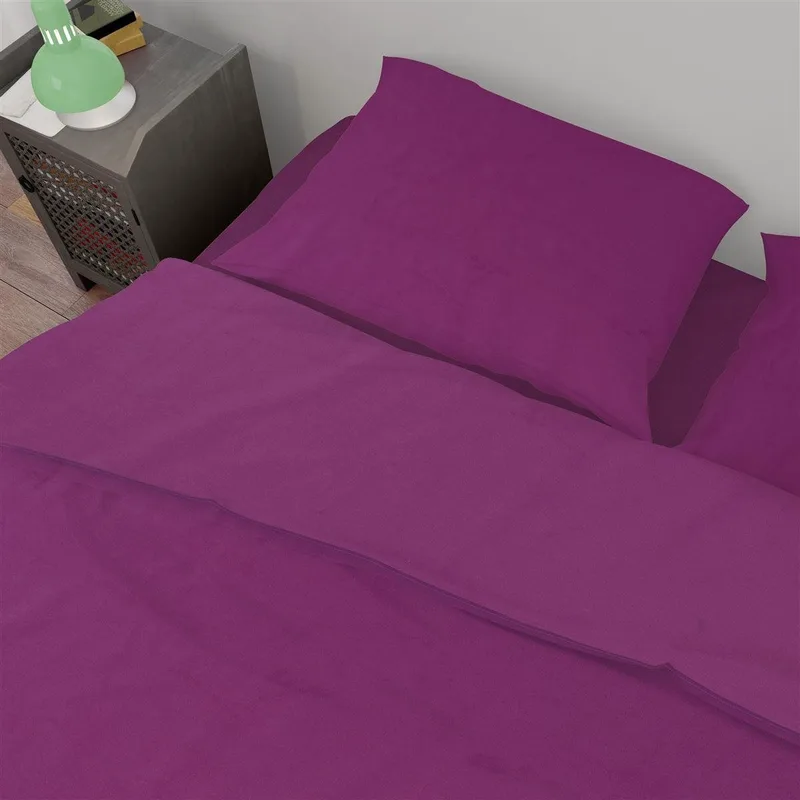 Σεντόνι Υπέρδιπλο Dimcol Solid 501 220X240 Dark Magenta