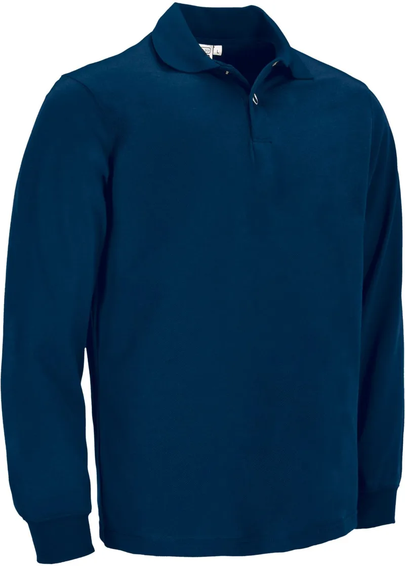 Μακρυμάνικο Polo Shirt SENA Valento POVASENMR Orion Navy Blue
