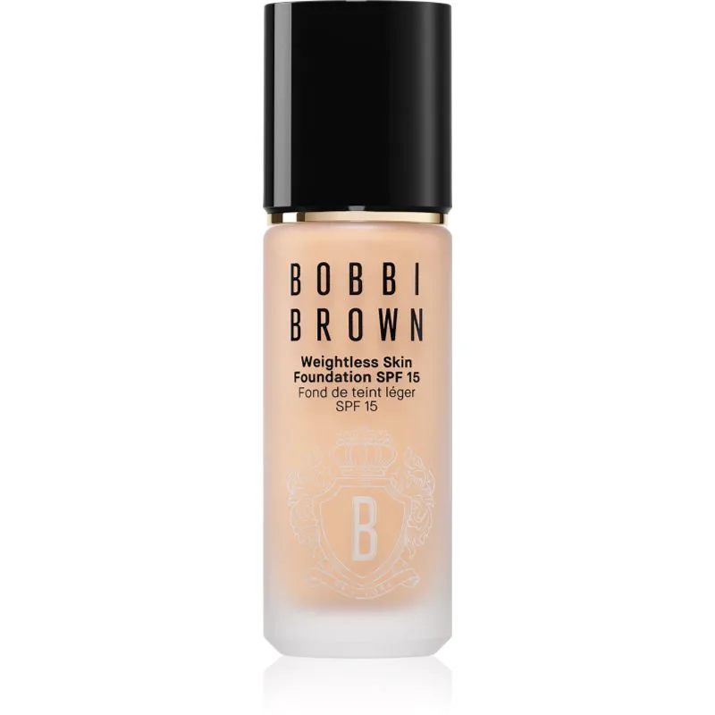 Bobbi Brown Weightless Skin Foundation SPF 15 μακράς διαρκείας μεικ απ με ενυδατικό αποτέλεσμα απόχρωση Μπεζ 30 ml