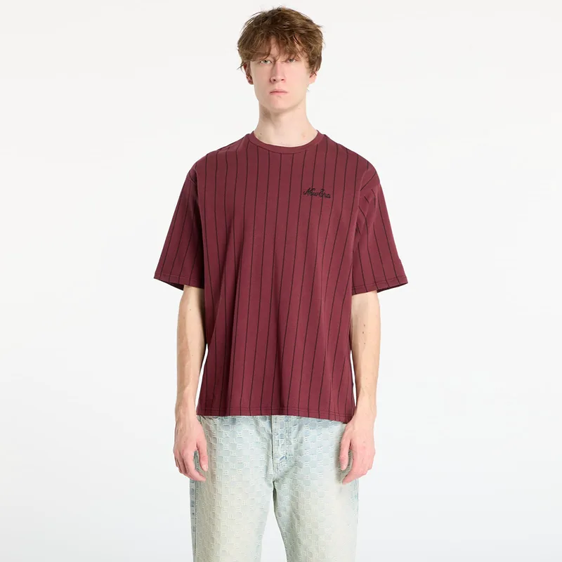 T-shirt New Era Pinstripe Os Tee UNISEX Frosted Burgundy XL