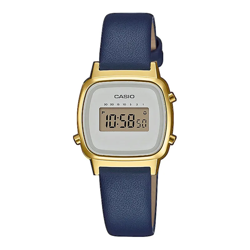 CASIO Vintage Blue Leather Strap LA-670WEFL-2EF