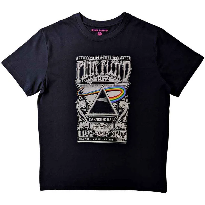 Ροζ Floyd T-shirt "Carnegie Hall",Licensed Merchandise - Black