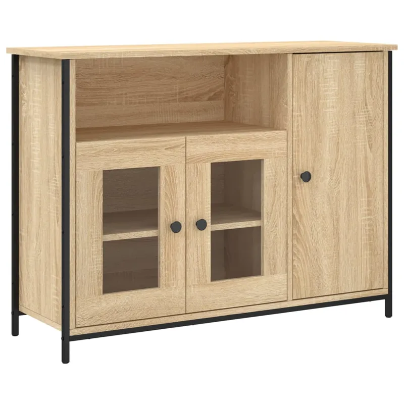 vidaXL Ντουλάπι Sonoma Δρυς 100 x 35 x 75 εκ. από Επεξεργασμένο Ξύλο