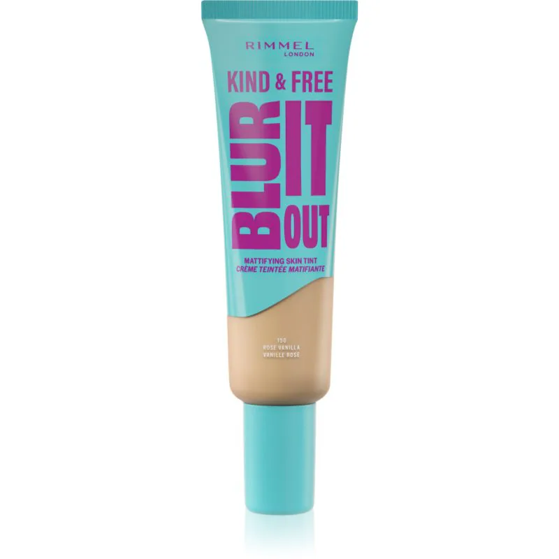 Rimmel Kind & Free Blur It Out ελαφρύ ενυδατικό μεικ απ SPF 20 απόχρωση 150 Rose Vanilla 30 ml