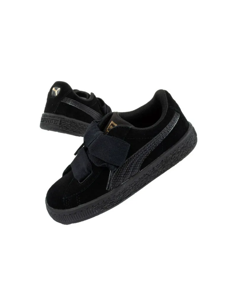 Puma Παιδικό Sneaker Suede Heart Μαύρο 364918-06