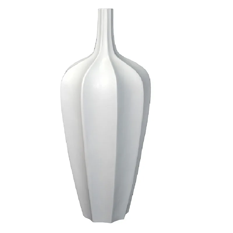 Επιδαπέδιο Βάζο Fiberclay Λευκό ESPIEL 38x124εκ. LOF106 (Χρώμα: Λευκό, Υλικό: Fiberclay) - ESPIEL - LOF106