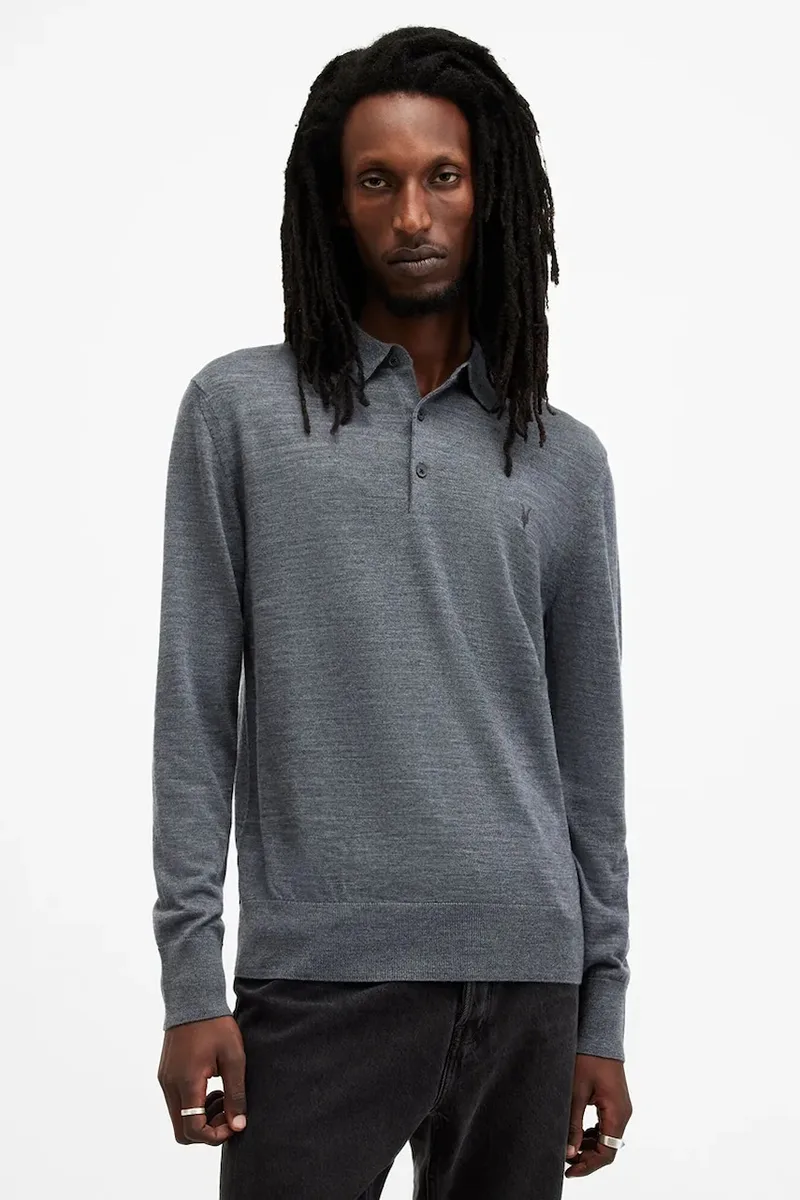 Μάλλινο πουλόβερ AllSaints MODE MERINO
