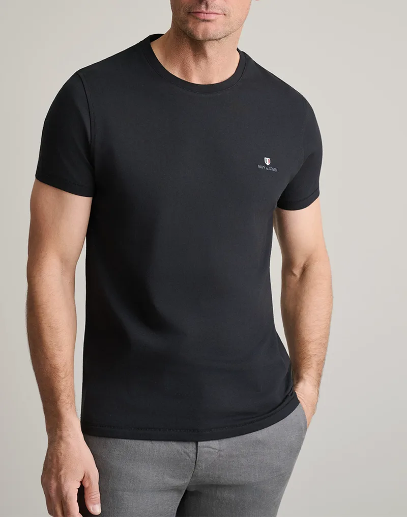 NAVY&GREEN ΜΠΛΟΥΖΑ ΛΑΙΜΟΚΟΨΗ 24MO.001/P.3-BLACK Black