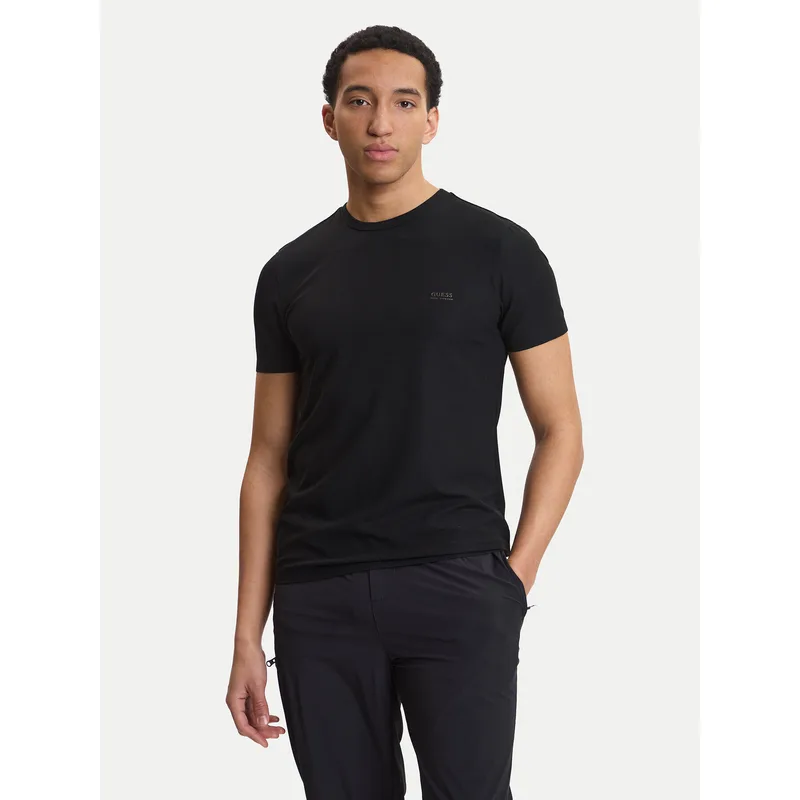 Guess T-Shirt M6RI19 KD202 Μαύρο Regular Fit