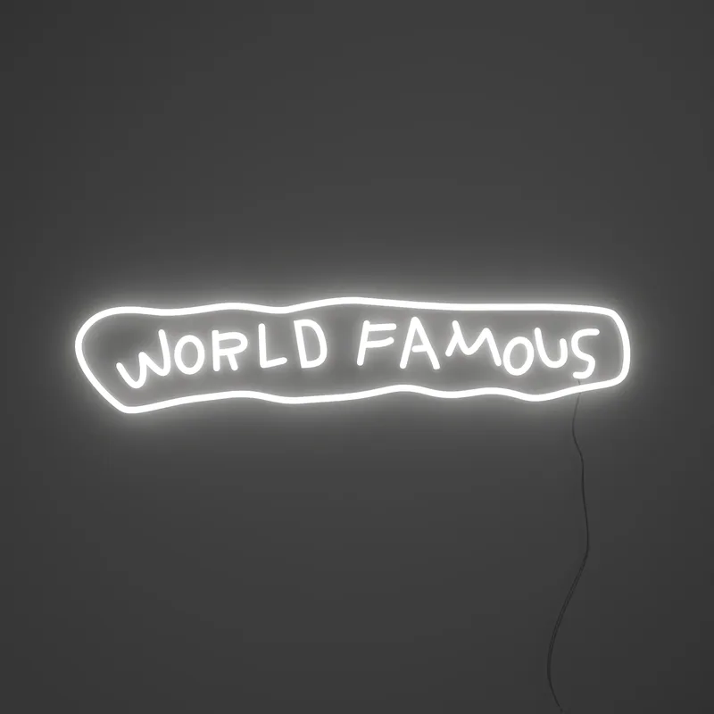 Επιτοίχιο Φωτιστικό Neon LED 71 x 15 cm - World Famous Από Jean-Michel Basquiat