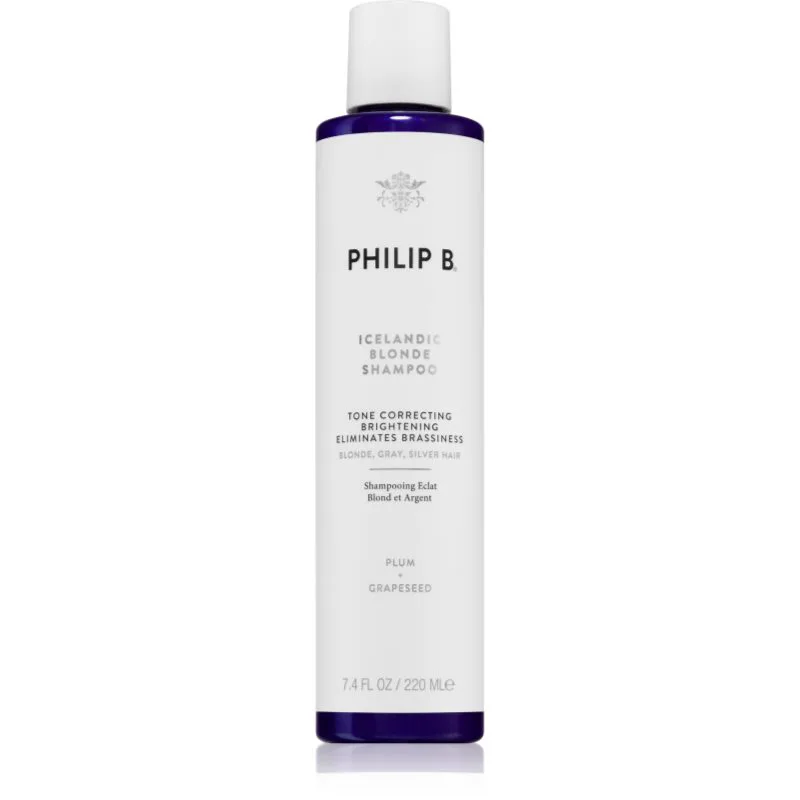 Philip B. Icelandic Blonde σαμπουάν για ξανθά και γκρίζα μαλλιά 220 ml