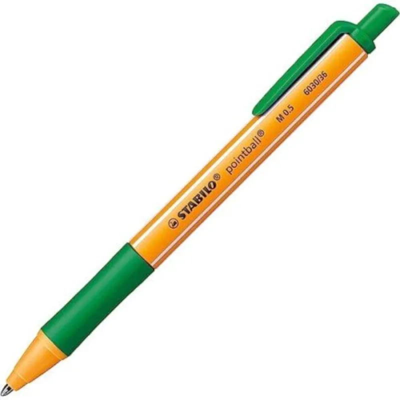 6030/36 Stabilo Στυλό Ballpoint 0.5mm Πράσινο Μελάνι