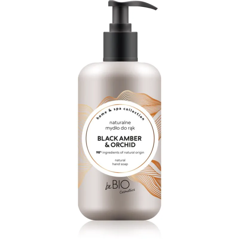beBIO Home & Spa φυσικό σαπούνι για τα χέρια Black Amber & Orchid 300 ml
