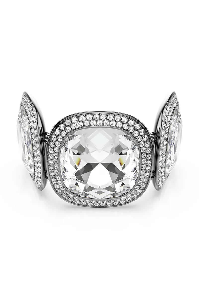 Swarovski βραχιόλι γυναικείο μεταλλικό με κρύσταλλο Swarovski UNA