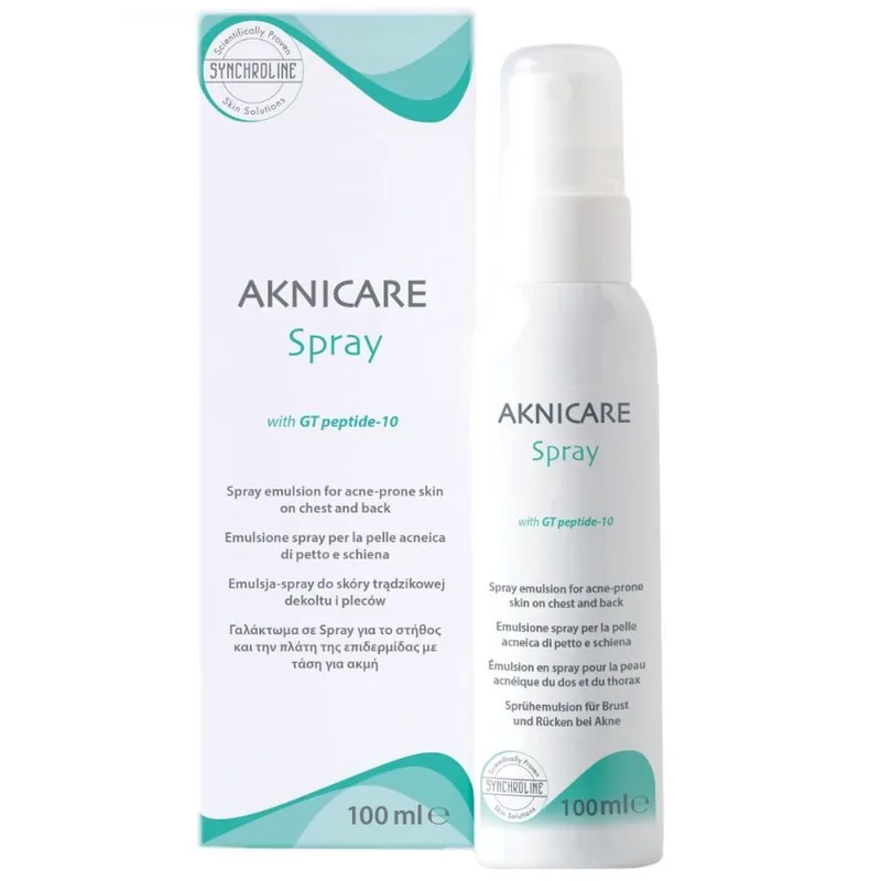 Synchroline Aknicare Spray Emulsion Γαλάκτωμα για Στήθος & Πλάτη, για Επιδερμίδες με Τάση Ακμής 100ml