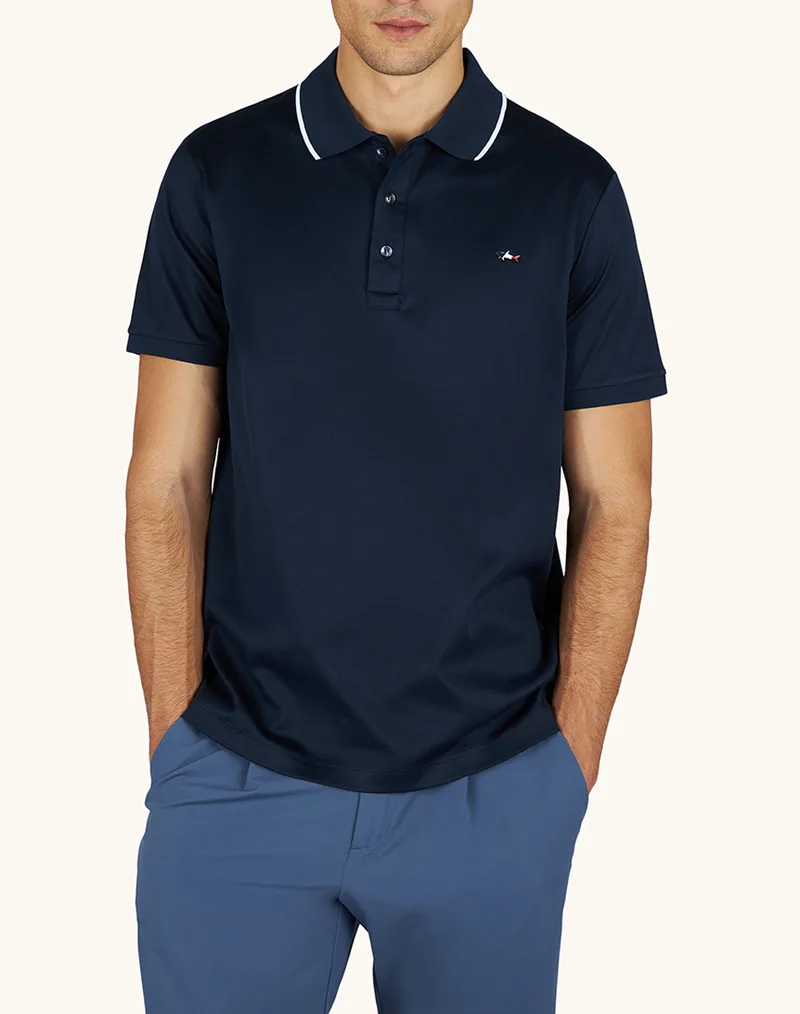 PAUL&SHARK Buttons polo 26411246-3XL-4XL-13 DarkBlue
