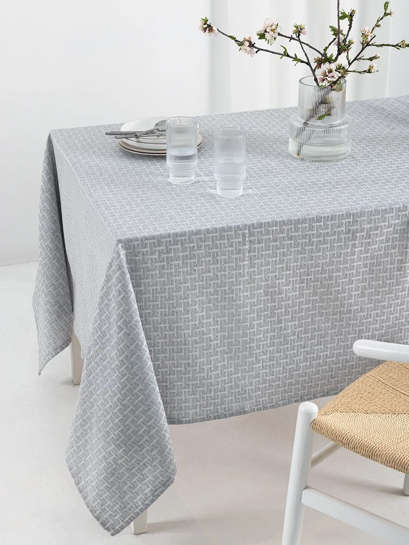 Τραπεζομάντηλο Αλέκιαστο Palamaiki Milly Grey 175x320