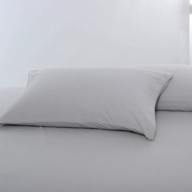 Ζεύγος Μαξιλαροθήκες (50x70) Silk Fashion Jersey L.Grey