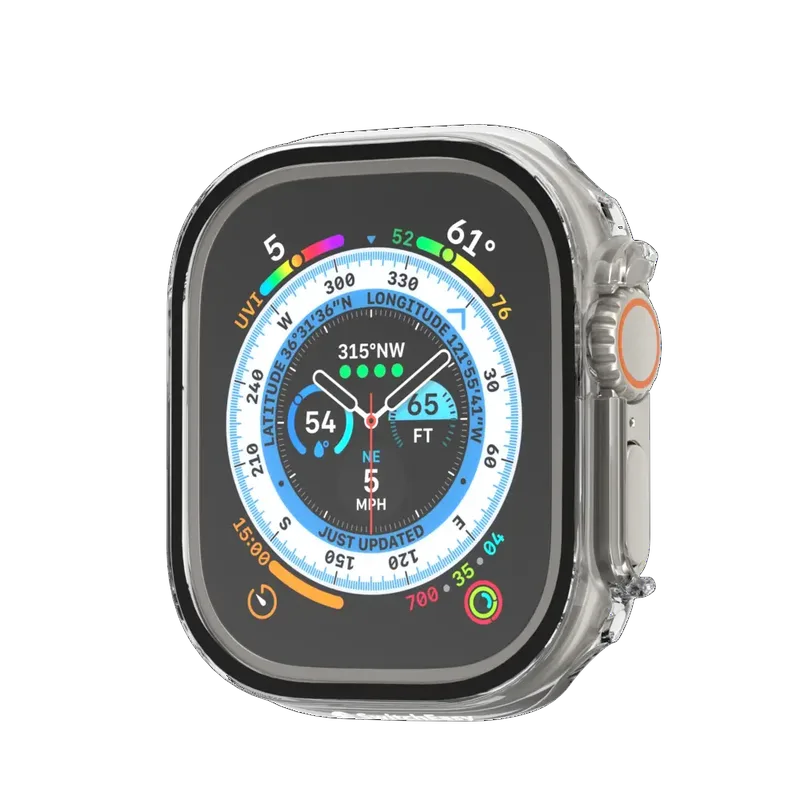 SwitchEasy Hybrid Series 2in1 Glass Case Clear Apple Watch 49mm