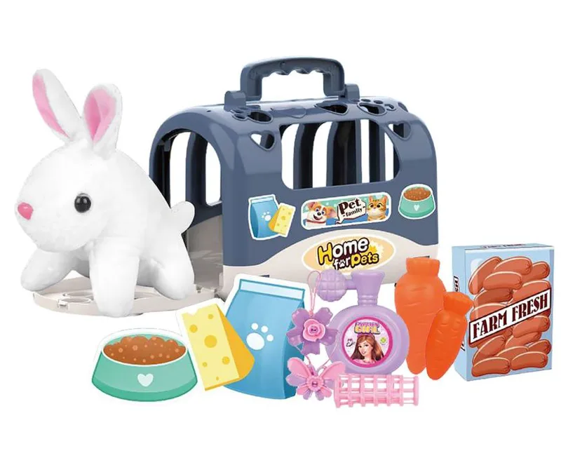 Pet Λαγός Σε Τσάντα Ταξιδίου 19x13x16εκ. Toy Markt 77-1314 - Toy Markt - 77-1314