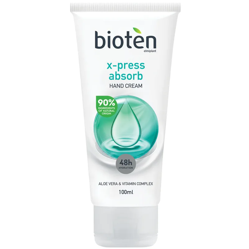 Bioten X-Press Absorb Hand Cream Κρέμα Χεριών με Αλόη για Άμεση Ενυδάτωση & Γρήγορη Απορρόφηση 100ml