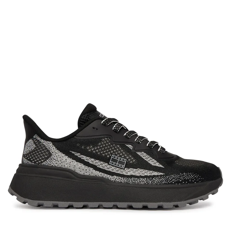 Αθλητικά Tommy Jeans Tjw Sporty Knit Runner EN02962 Μαύρο