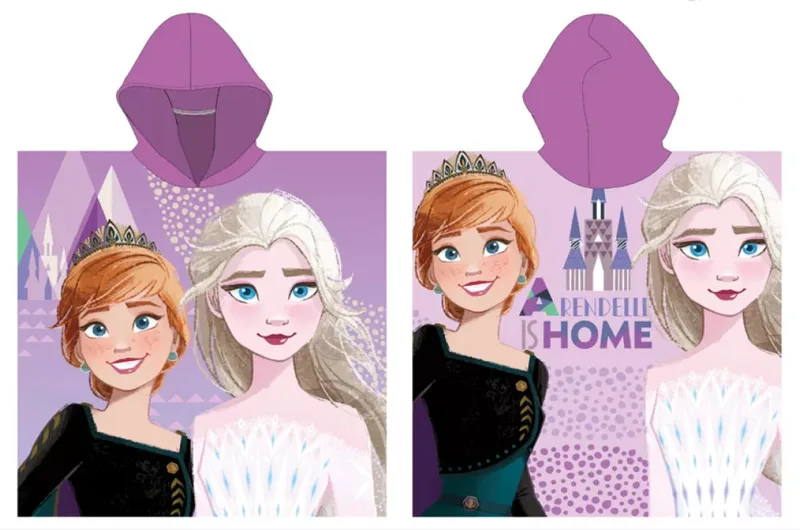 Παιδικό Πόντσο Θαλάσσης Disney Frozen Arendelle 55x110 cm (Fast Dry) Μοβ