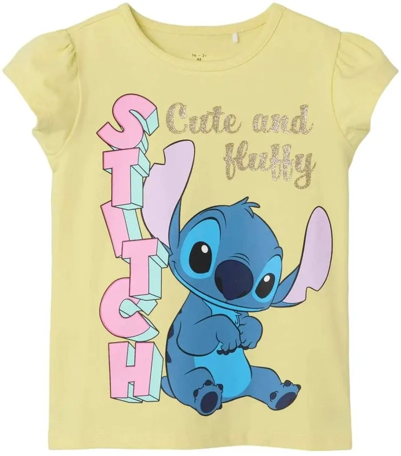 ΜΠΛΟΥΖΑ NAME IT 13240690 NMFFOLLY STITCH SS TOP ΚΙΤΡΙΝΗ (92 CM)-(18-24 ΜΗΝΩΝ)