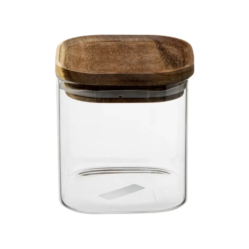 5five Βάζο Για Καφέ & Ζάχαρη Γυάλινο Με Καπάκι Acacia 600ml