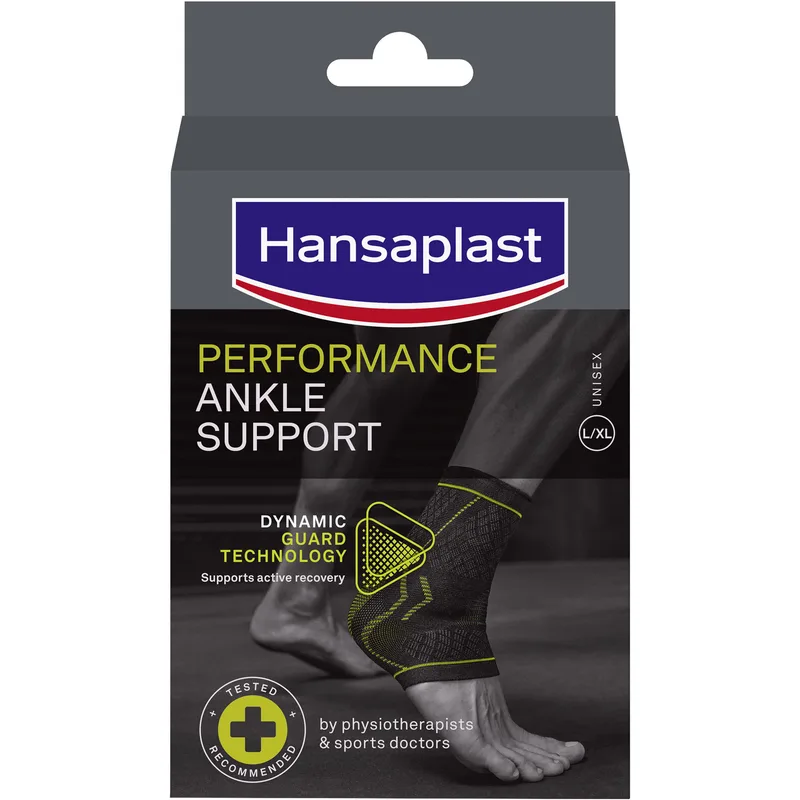 Hansaplast Performance Ankle Support Επιστραγαλίδα Υψηλής Στήριξης Επιστραγαλίδα Υψηλής Στήριξης που Διευκολύνει την Ταχύτερη Αποκατάσταση 1 Τεμάχιο - L/XL