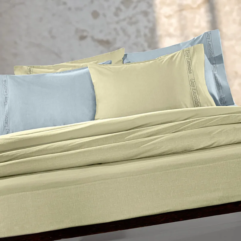 Σεντόνι Μεμονωμένο Μονό 170X270 Guy Laroche Color Plus Olive Χωρίς Λάστιχο (170x270)